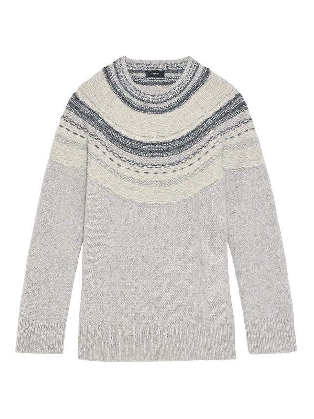 Theory Fair Isle Wool Blend Sweater Product Image