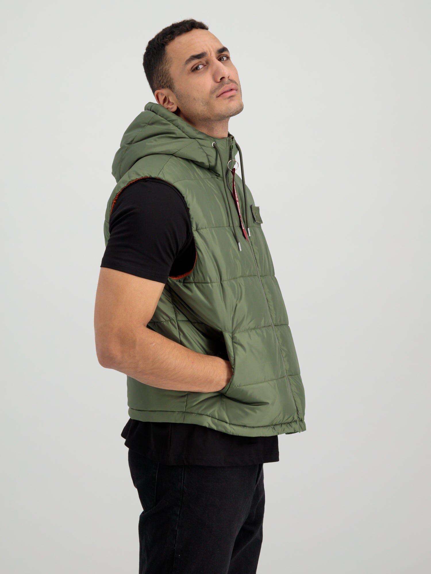 HOODED PUFFER VEST Male Product Image