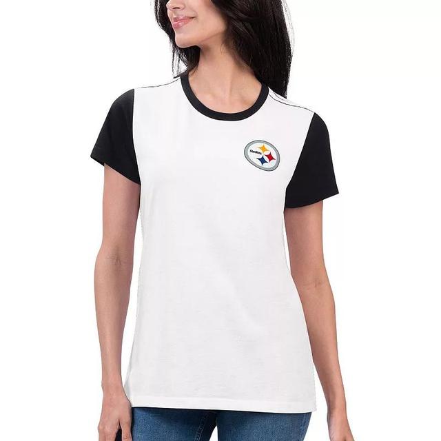 Womens G-III 4Her by Carl Banks /Black Pittsburgh Steelers Fashion Illustration T-Shirt Product Image