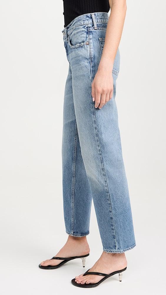 MOUSSY VINTAGE MV Cheval Straight Low Jeans | Shopbop Product Image