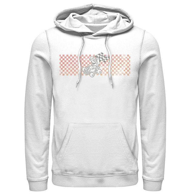 Mens Nintendo Mario Kart Finish Line Checkered Flag Hoodie Product Image