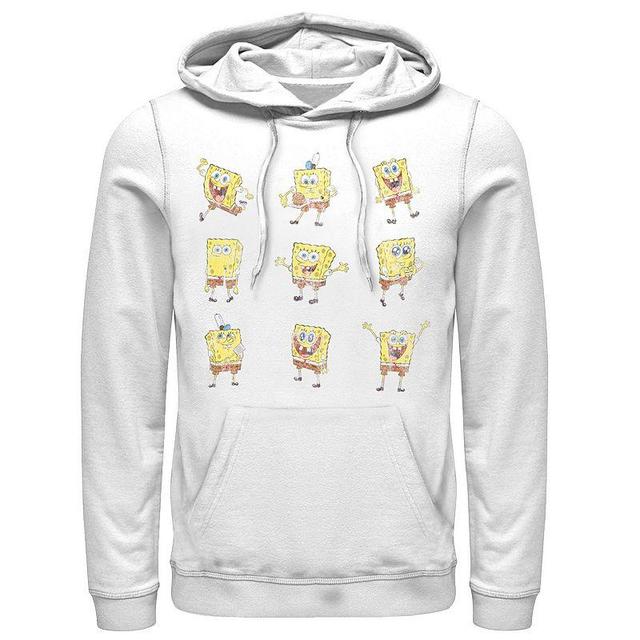 Mens Nickelodeon SpongeBob SquarePants Happy Poses Hoodie Product Image