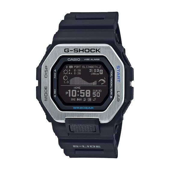 Men's Casio G-Shock Power Trainer G-Lide Strap Watch with Octagonal Black Dial (Model: Gbx100-1) Product Image