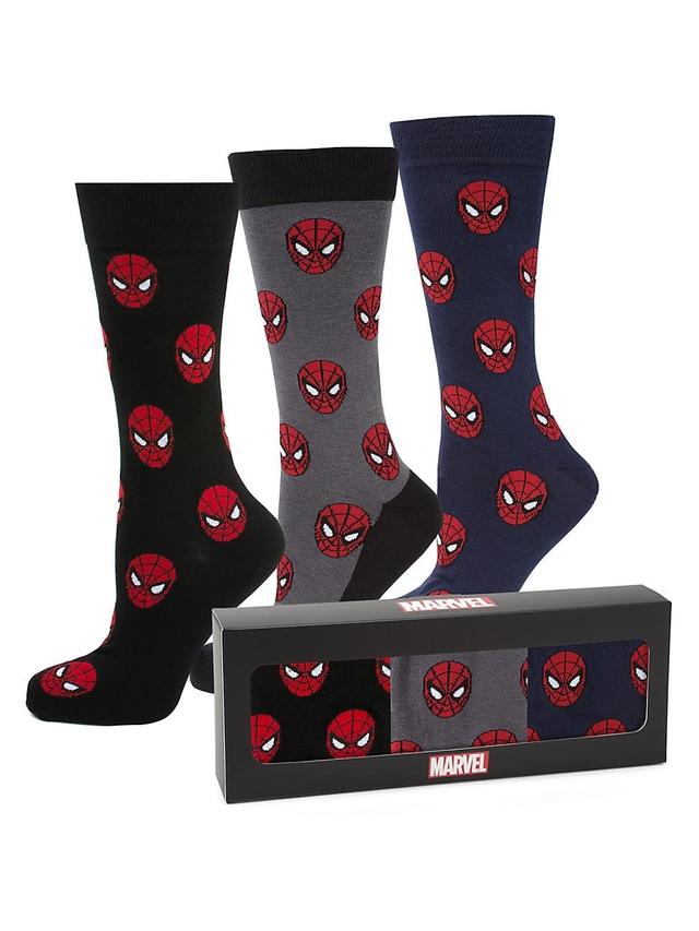 Marvel Mens Spider-Man Sock Set, Pack of 3 Product Image