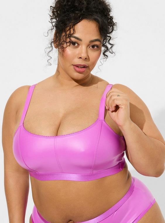 Pleather Wireless Bralette Product Image