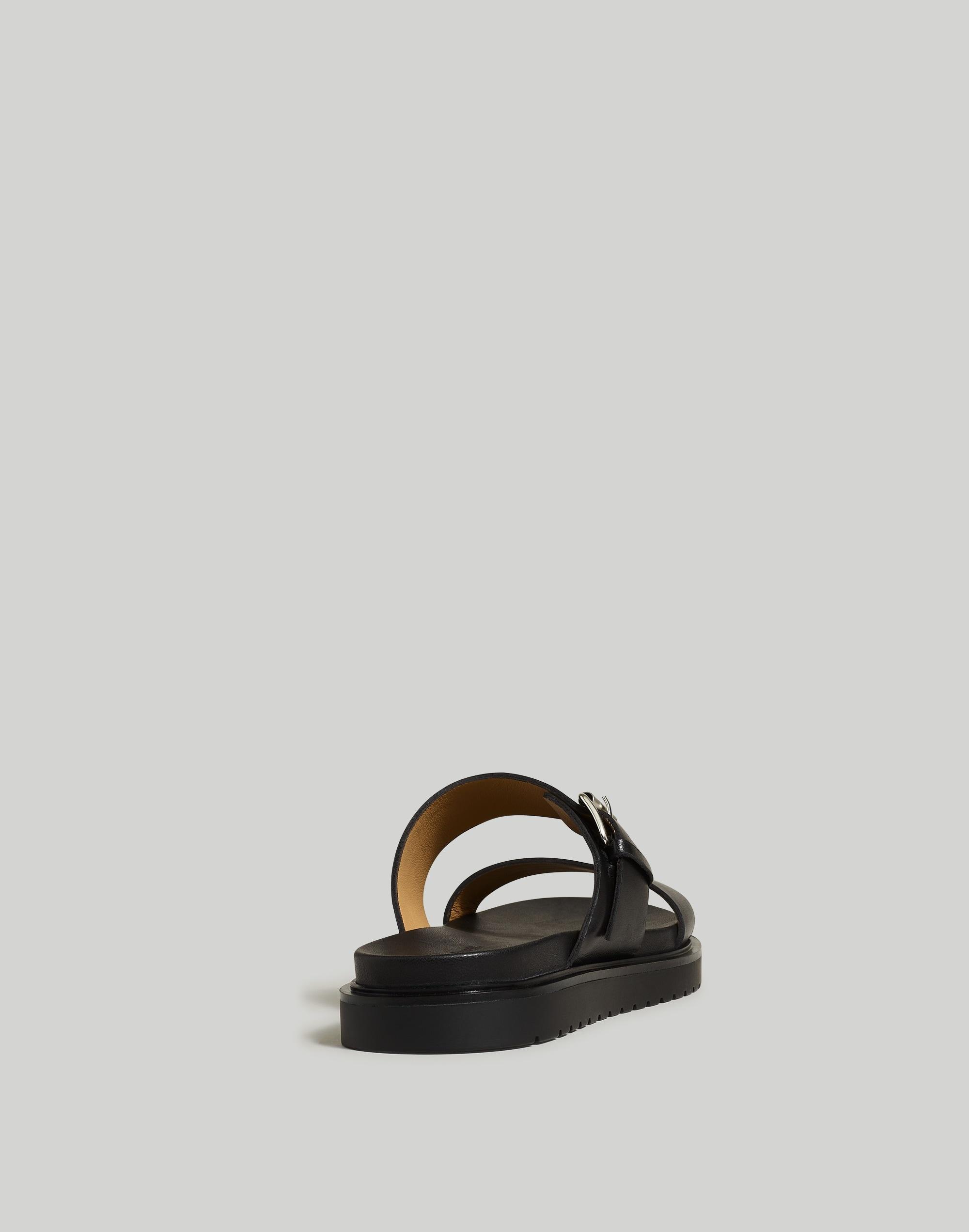 The Dee Double-Strap Slide Sandal in Leather product image