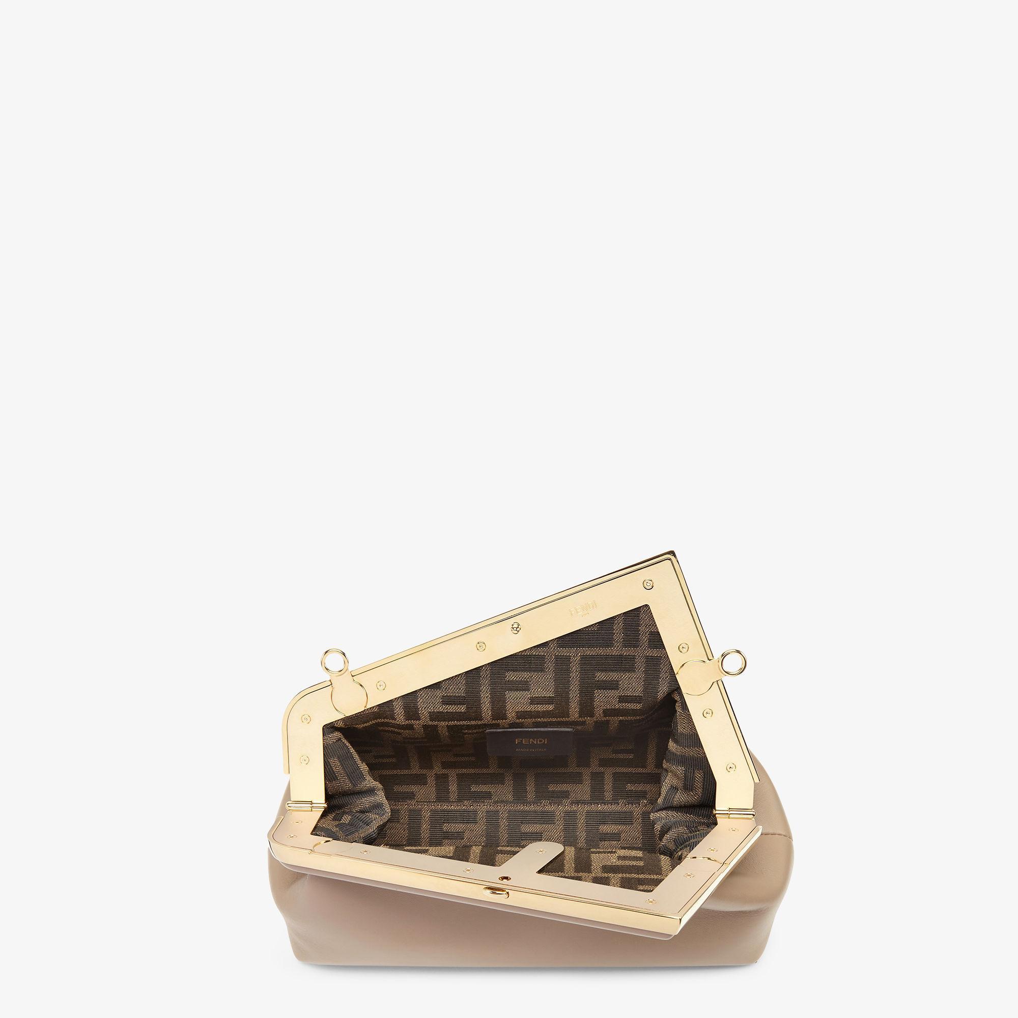 Fendi First SmallDove gray leather bag Product Image