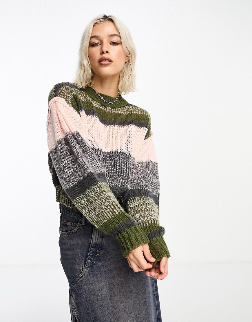 COLLUSION knitted crew neck sweater Product Image