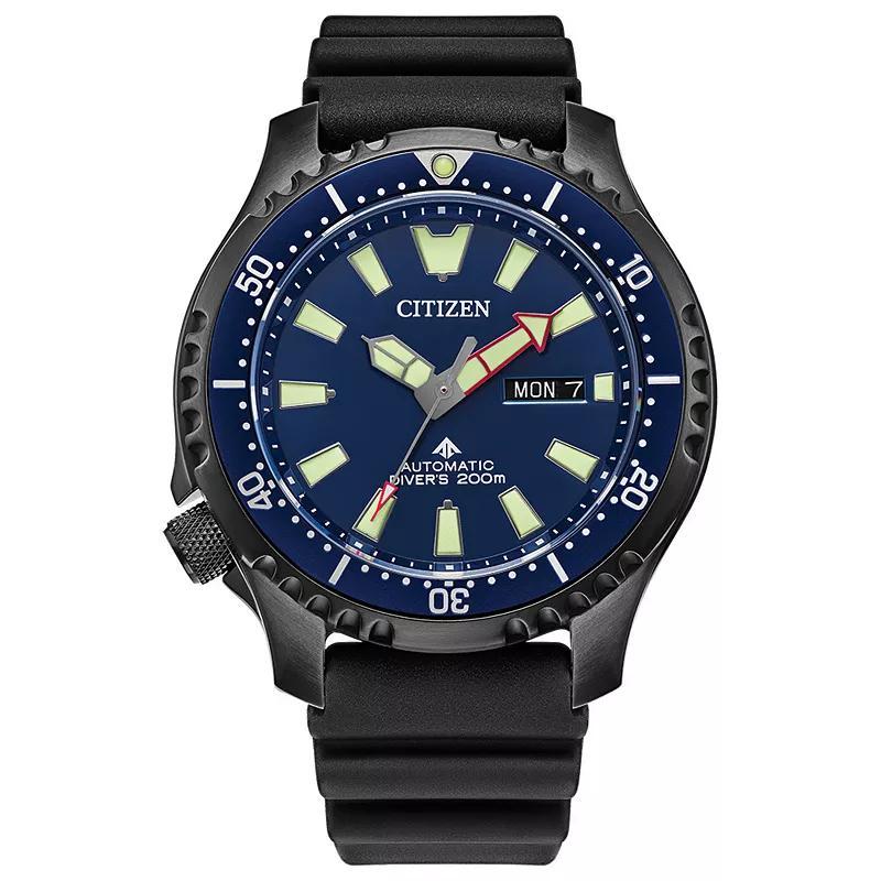 Men's Citizen Promaster Diver Two-Tone Automatic Strap Watch with Blue Dial (Model: Ny0158-09L) Product Image