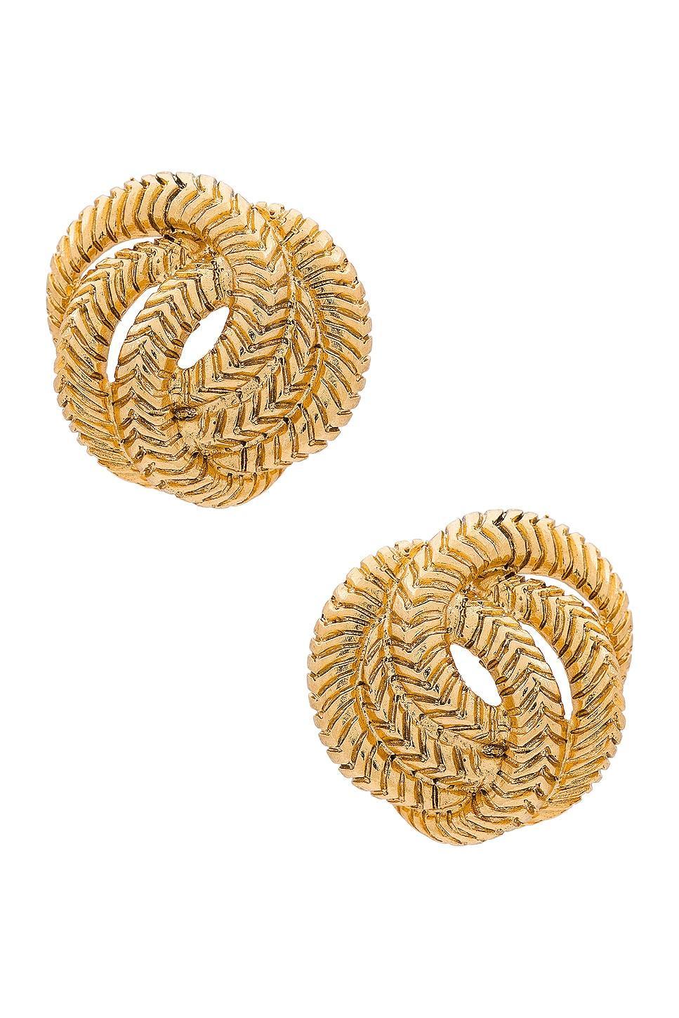 Jennifer Behr Elaina Stud Earrings in Metallic . Product Image