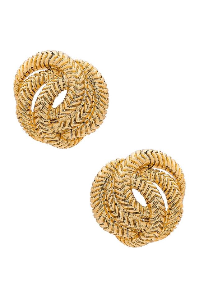 Jennifer Behr Elaina Stud Earrings in Metallic . Product Image