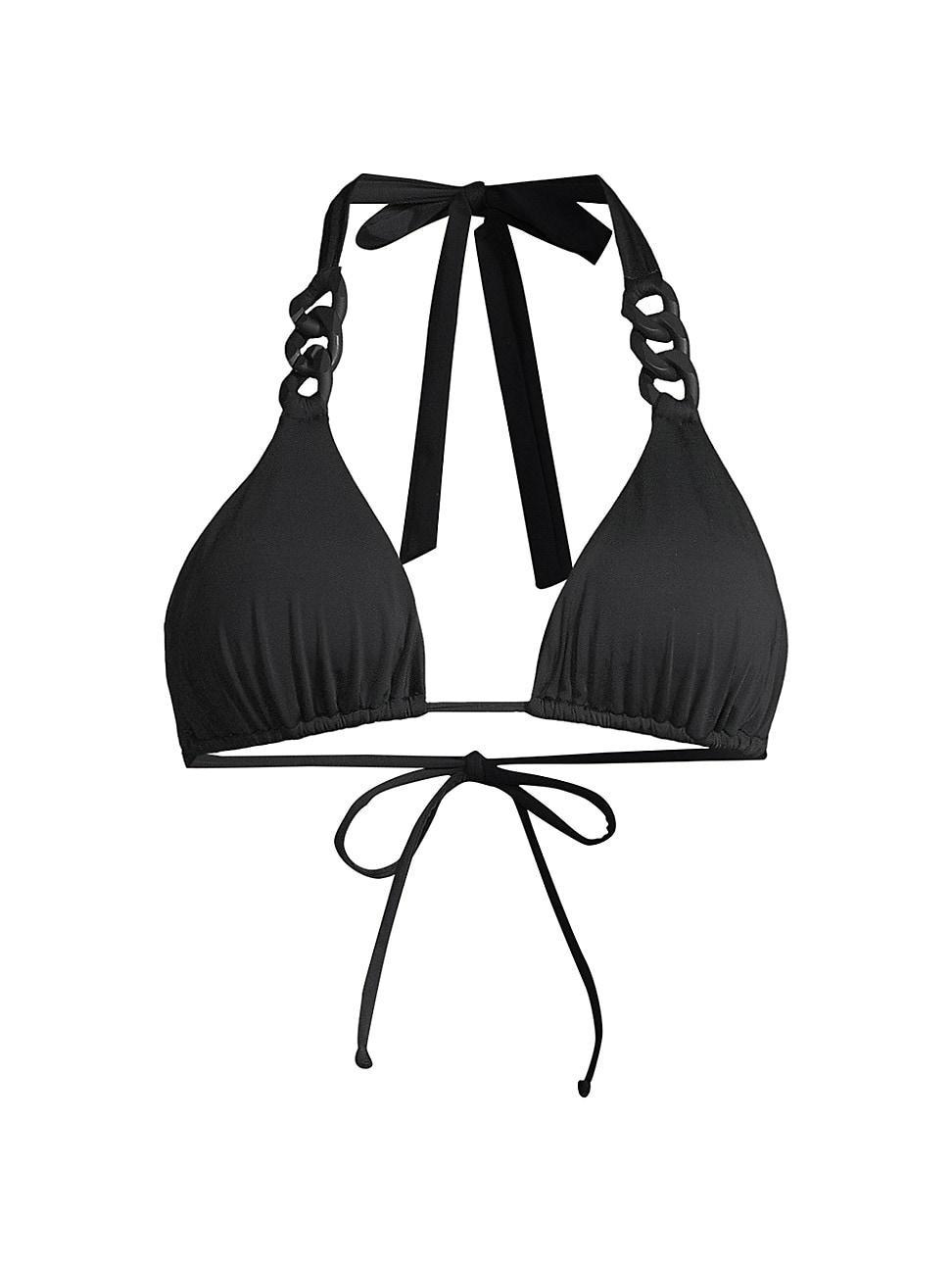 Womens Chain Halter Bikini Top Product Image