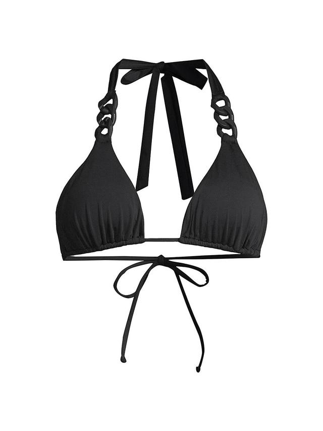 Womens Chain Halter Bikini Top Product Image