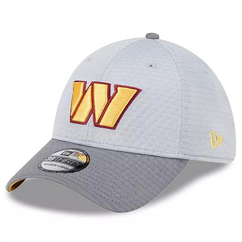 Mens New Era Gray Washington Commanders 2024 NFL Training Camp 39THIRTY Flex Hat Product Image