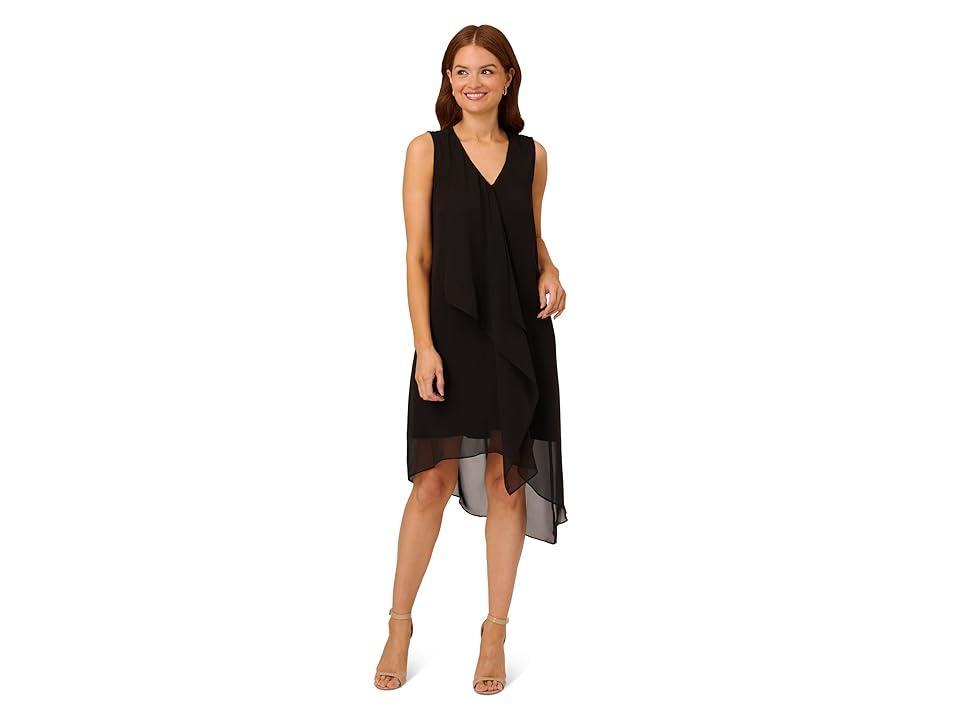 Adrianna Papell Drape Sleeveless Chiffon Dress Product Image