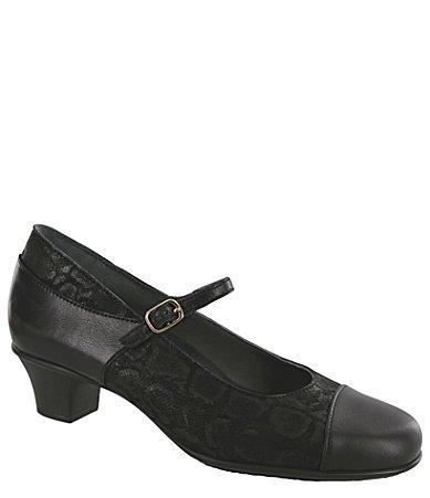 SAS Isabel Leather Patent Block Heel Mary Jane Pumps Product Image