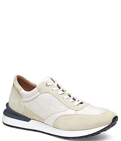 Johnston  Murphy Collection Mens Briggs Leather and Suede Sneakers Product Image