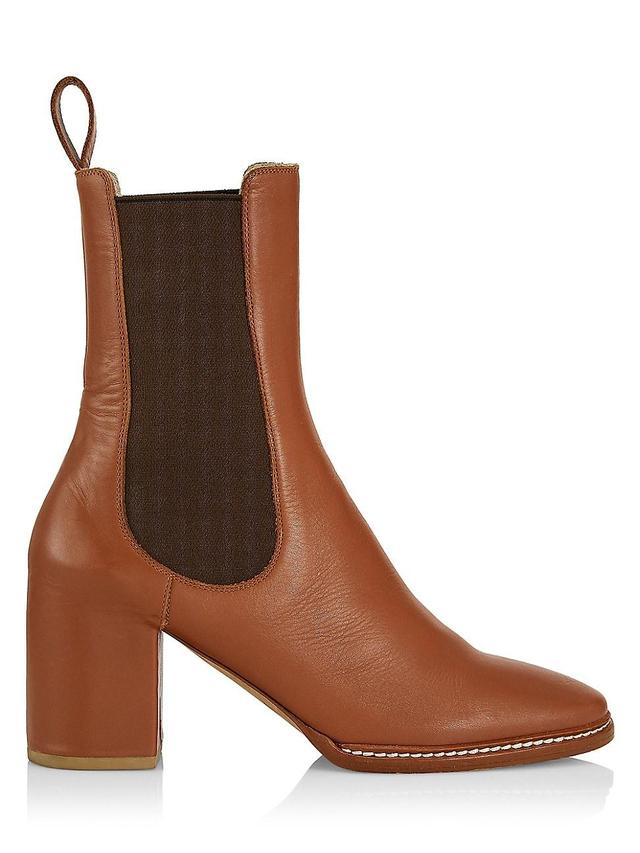 Womens Taryn 70MM Leather Chelsea Booties Product Image