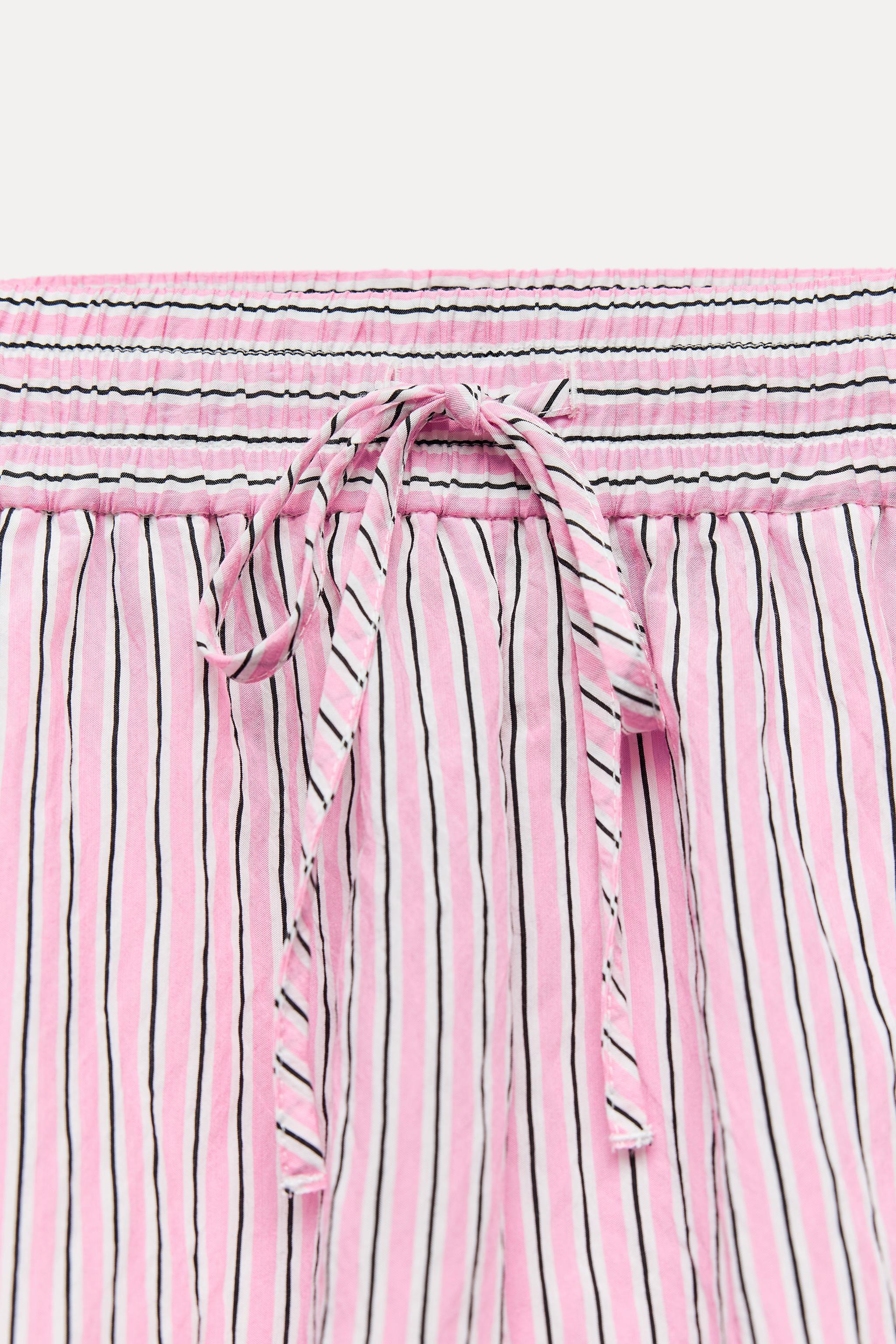 STRIPED POPLIN SHORTS Product Image