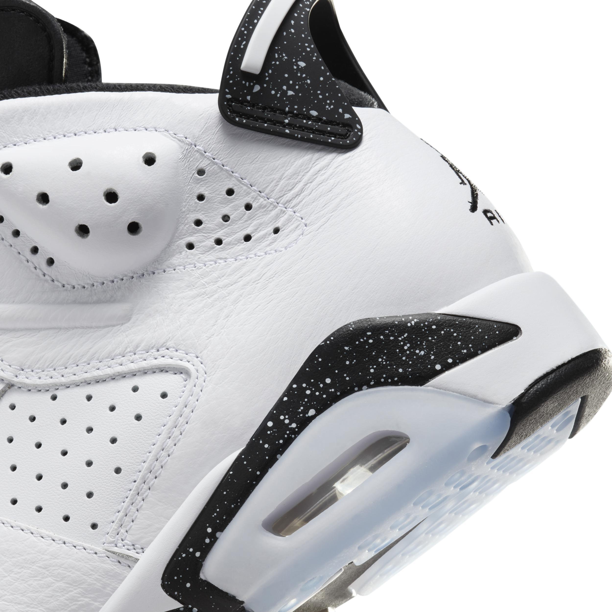 Jordan Mens Retro 6 - Basketball Shoes White/Black Product Image