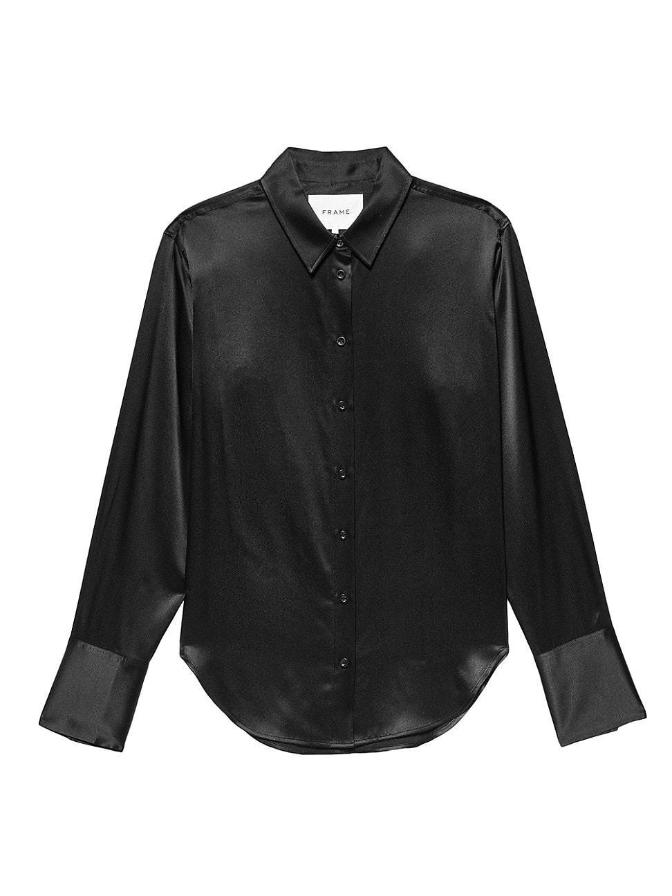 Womens The Standard Silk Button-Up Shirt Product Image