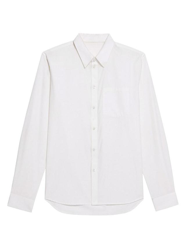 Mens Cotton Poplin Button-Front Shirt Product Image