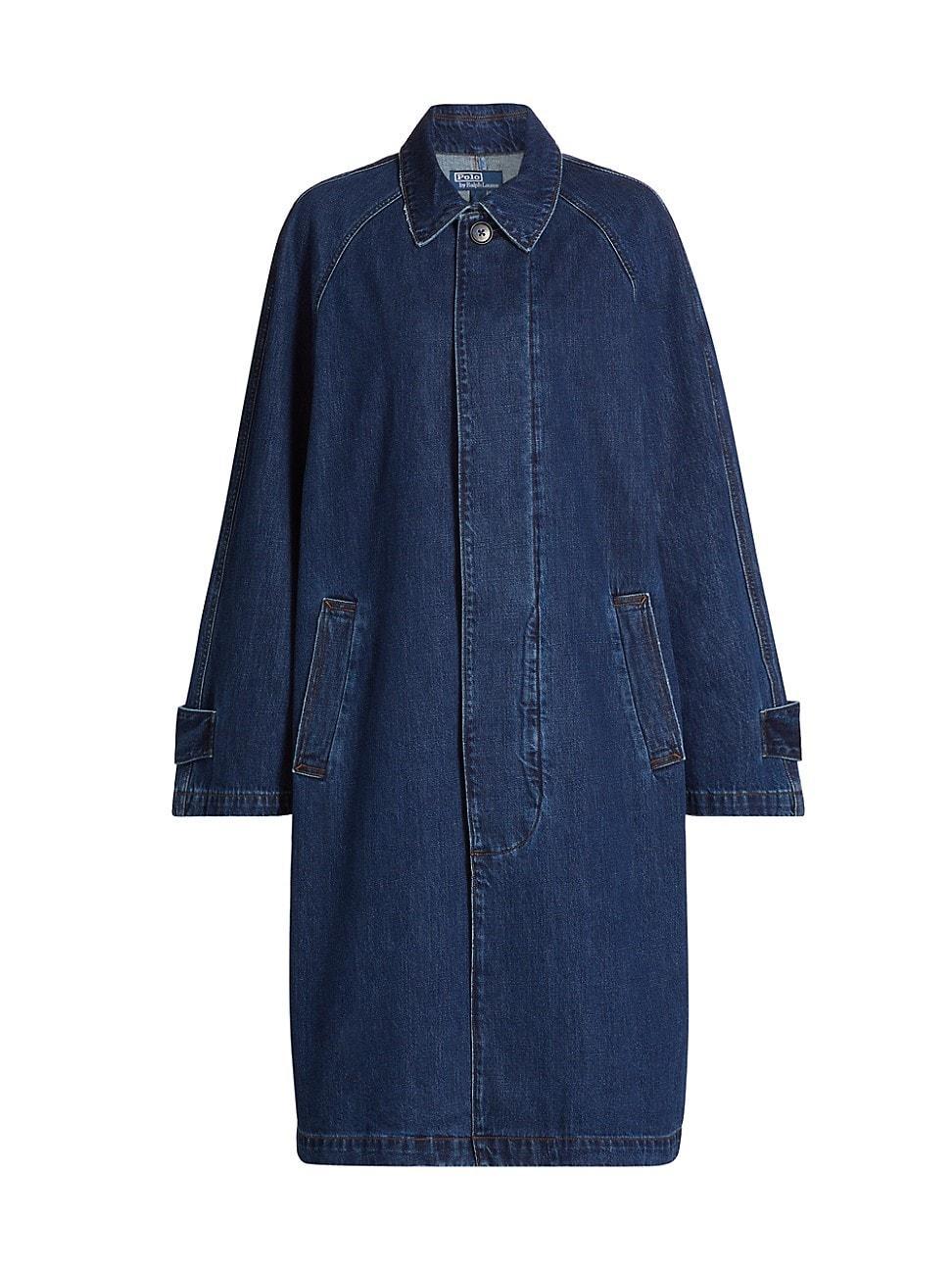 Womens Denim Car Coat Product Image