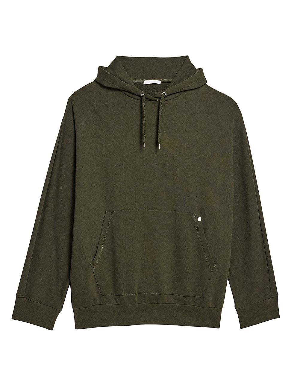 Mens Mega Logo Zip-Accented Oversized Hoodie Product Image