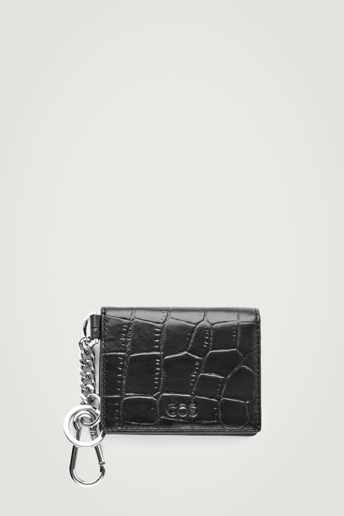 CROC-EFFECT LEATHER WALLET Product Image