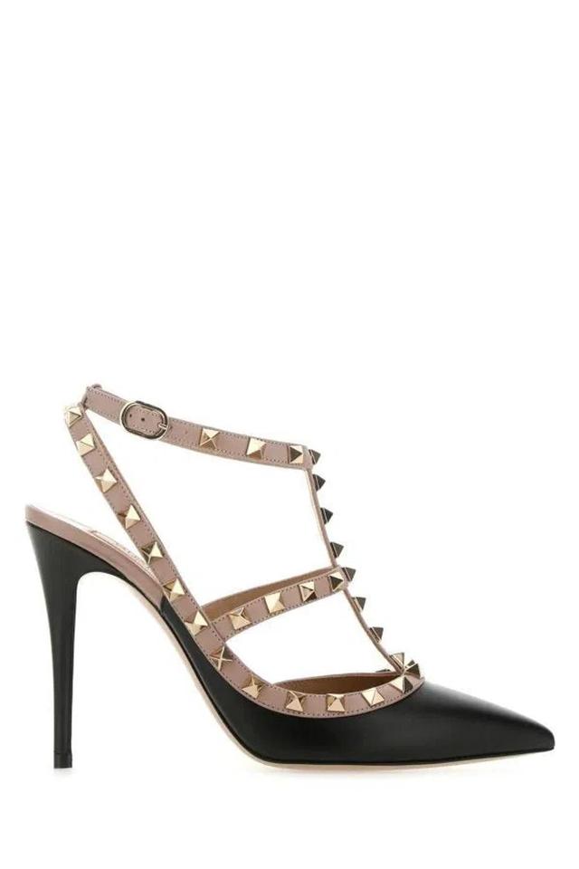 Rockstud Patent Leather Pumps In Multicolor Product Image