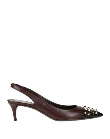 VALENTINO GARAVANI Woman Pumps Dark Brown Size 8 Soft Leather Product Image