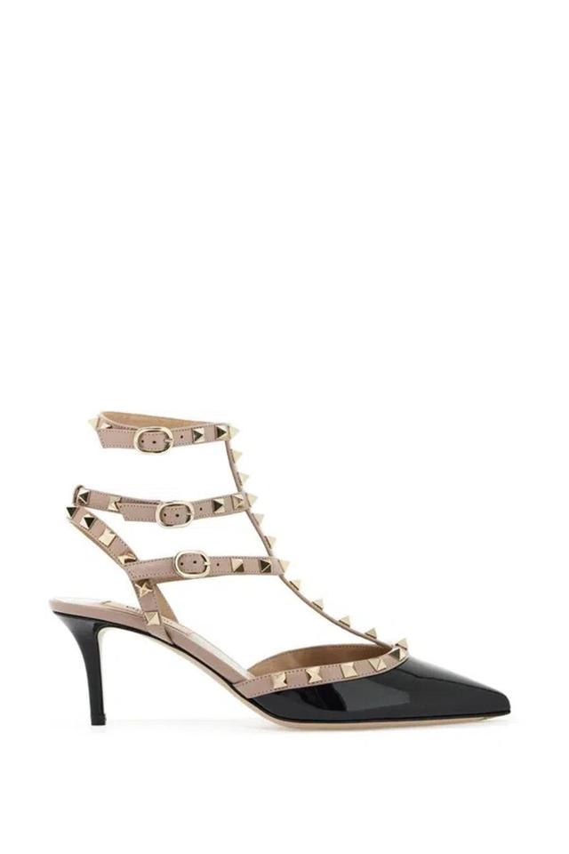 Black/poudre Rockstud Slingback In Multicolor Product Image