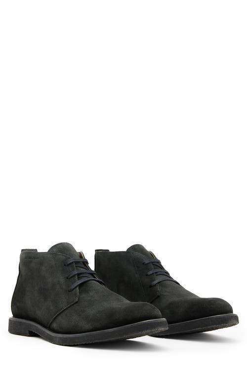 ALLSAINTS Bilton Lace Up Suede Chukka Boots In Black Product Image