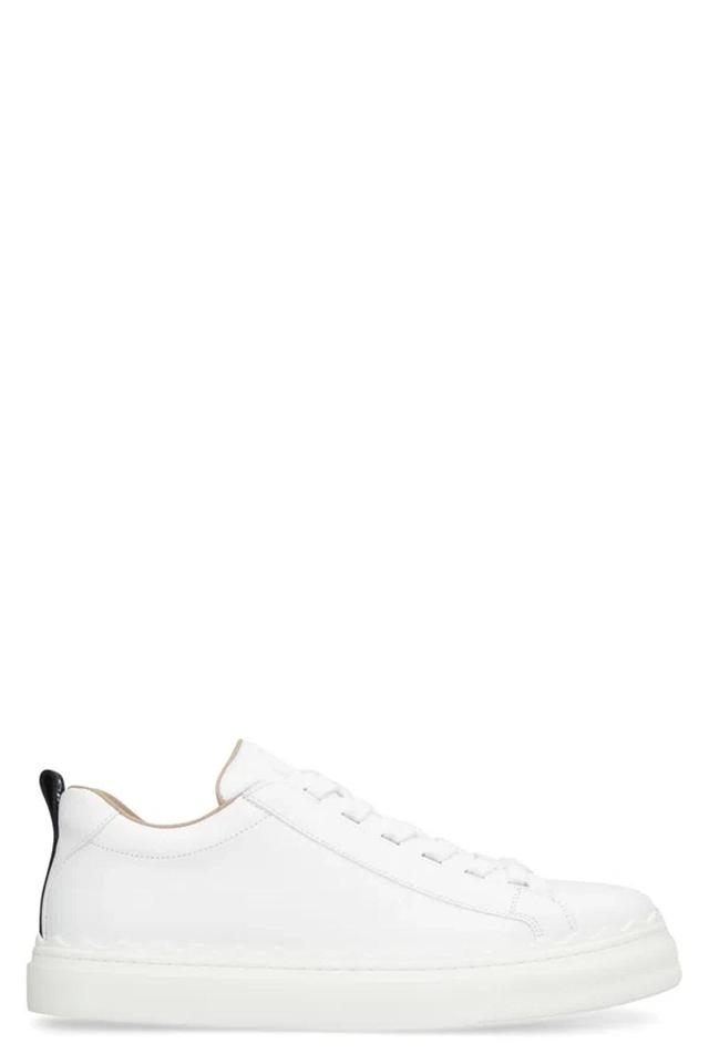 Women's Lauren Leather Sneakers In White Product Image