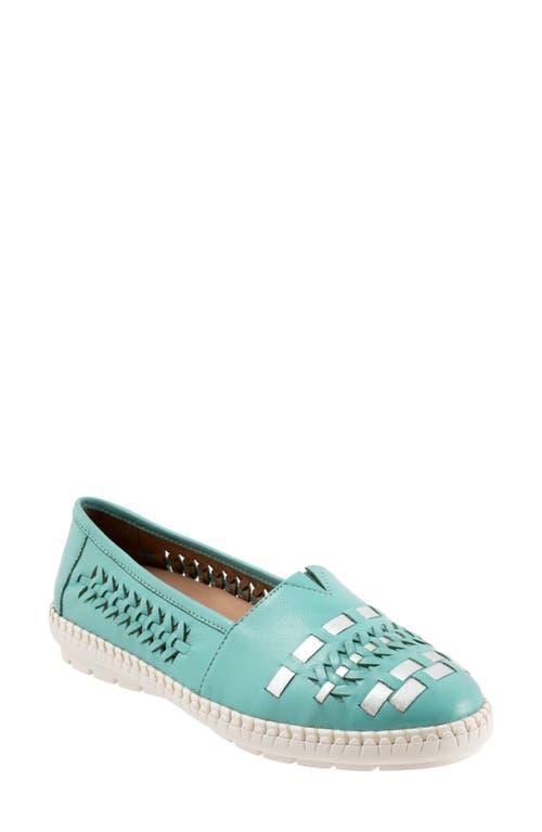 Trotters Rory (Aqua Blue/Silver) Women's Shoes Product Image