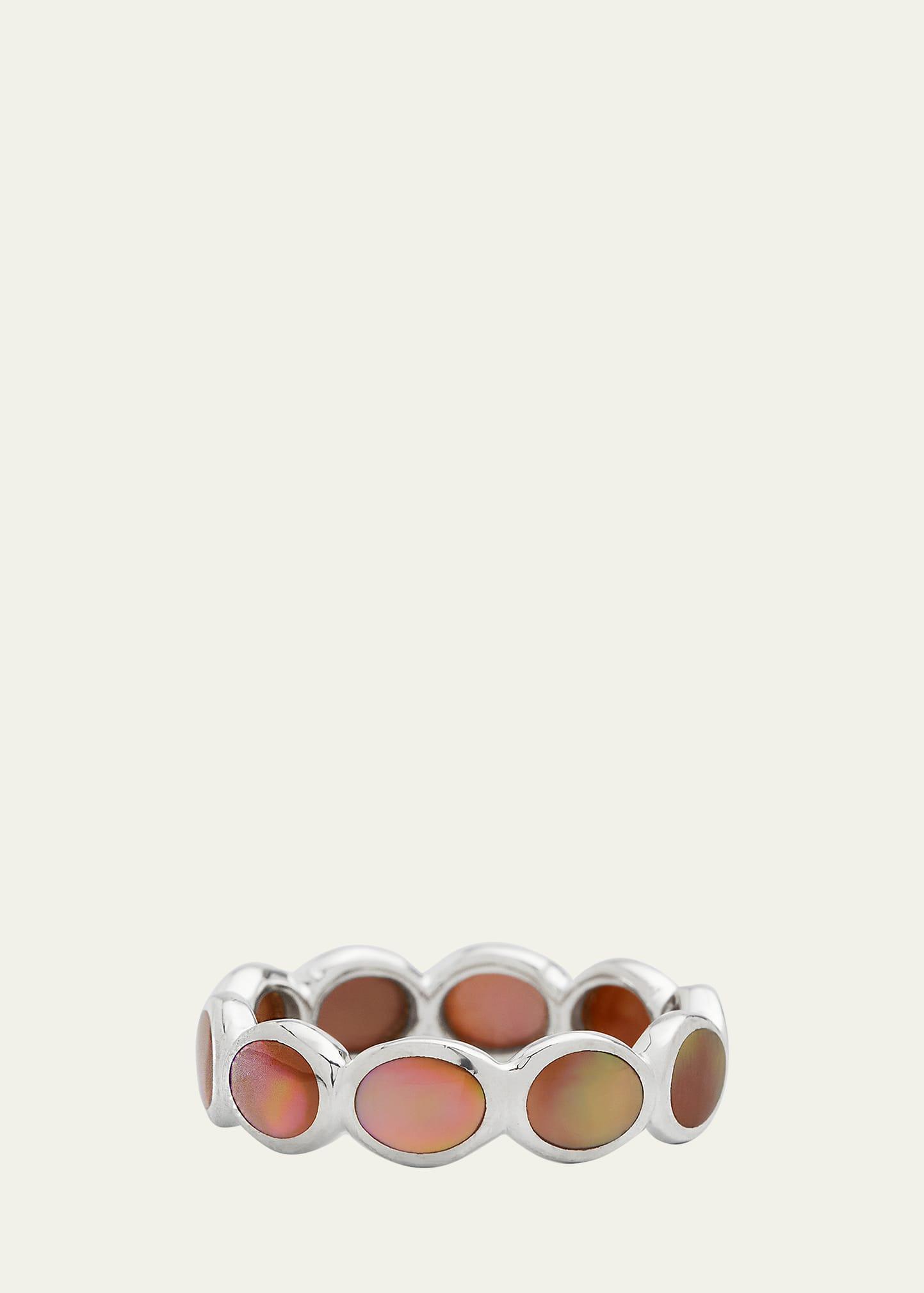 Womens Polished Rock Candy Sterling Silver & Mother-Of-Pearl Ring Product Image