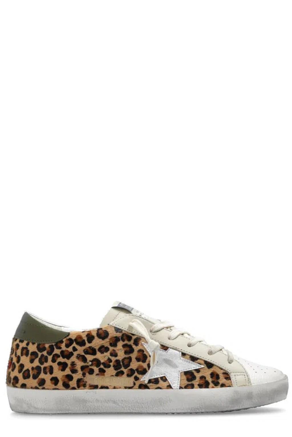 Deluxe Brand Leopard Printed Sneakers In Brown Product Image