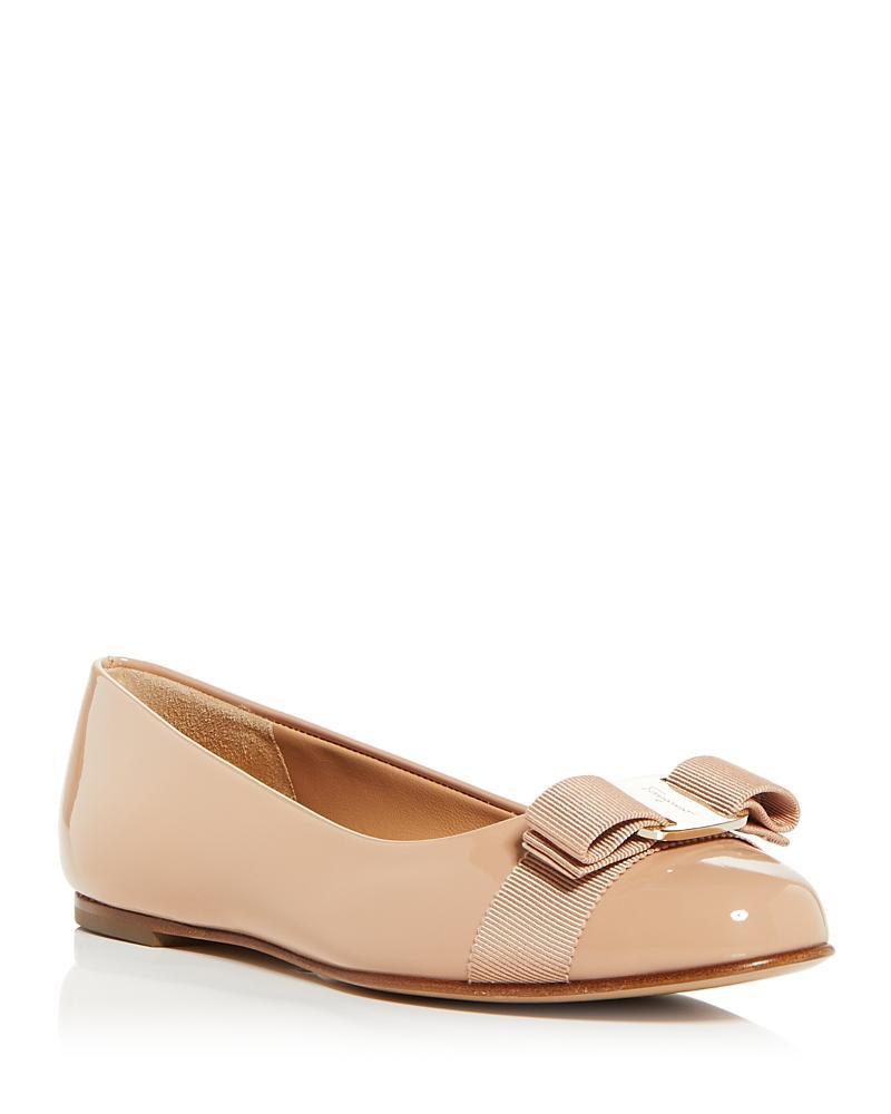 FERRAGAMO Varina Leather Flat Product Image