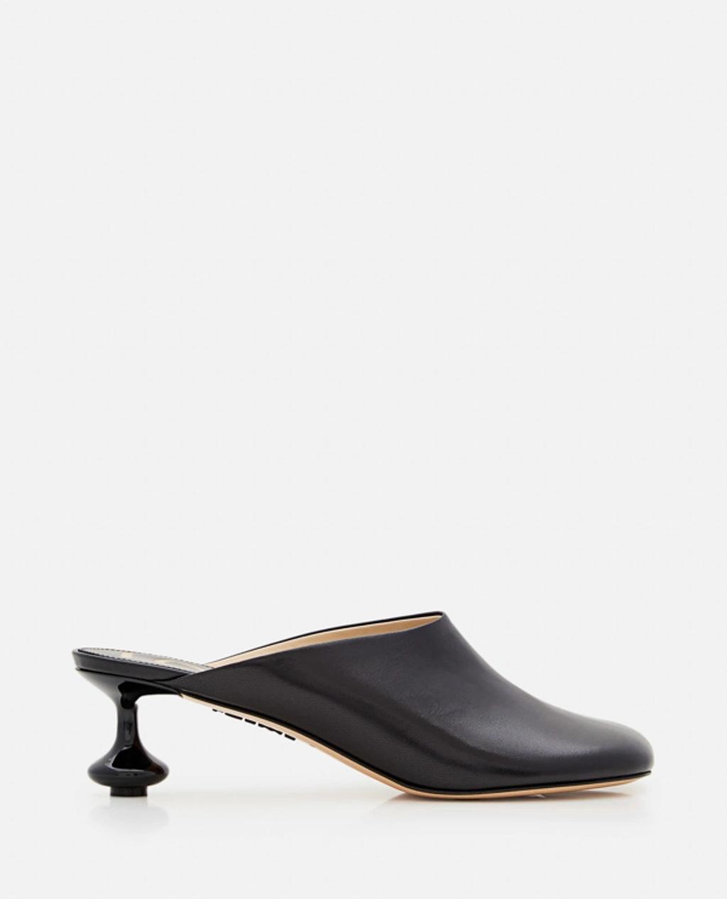 Toy Leather Mules In Black product image