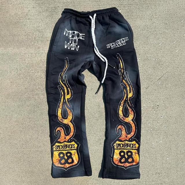 Vintage Runner Flame Street Flare Sweatpants Product Image