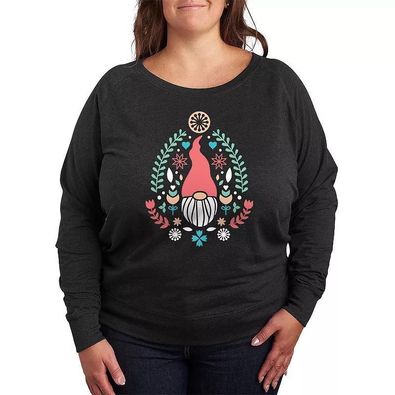 Plus Scandinavian Gnome Spring Pullover, Womens Heather Grey Product Image