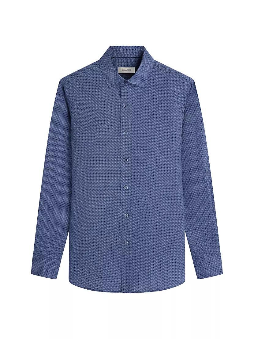 Axel Geometric Button-Front Shirt Product Image