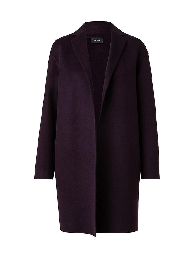 Womens Cashmere Two-Tone Coat Product Image