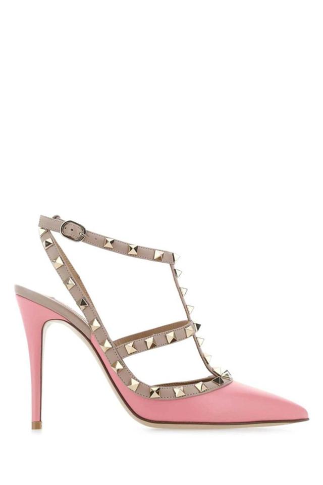 Rockstud High-heel Pumps In Pink Product Image