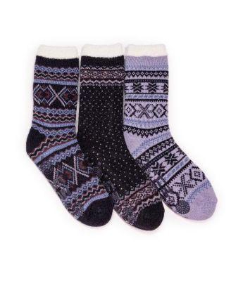 Women's 3 Pk. Tall Cozy Lined Lounge Socks Product Image