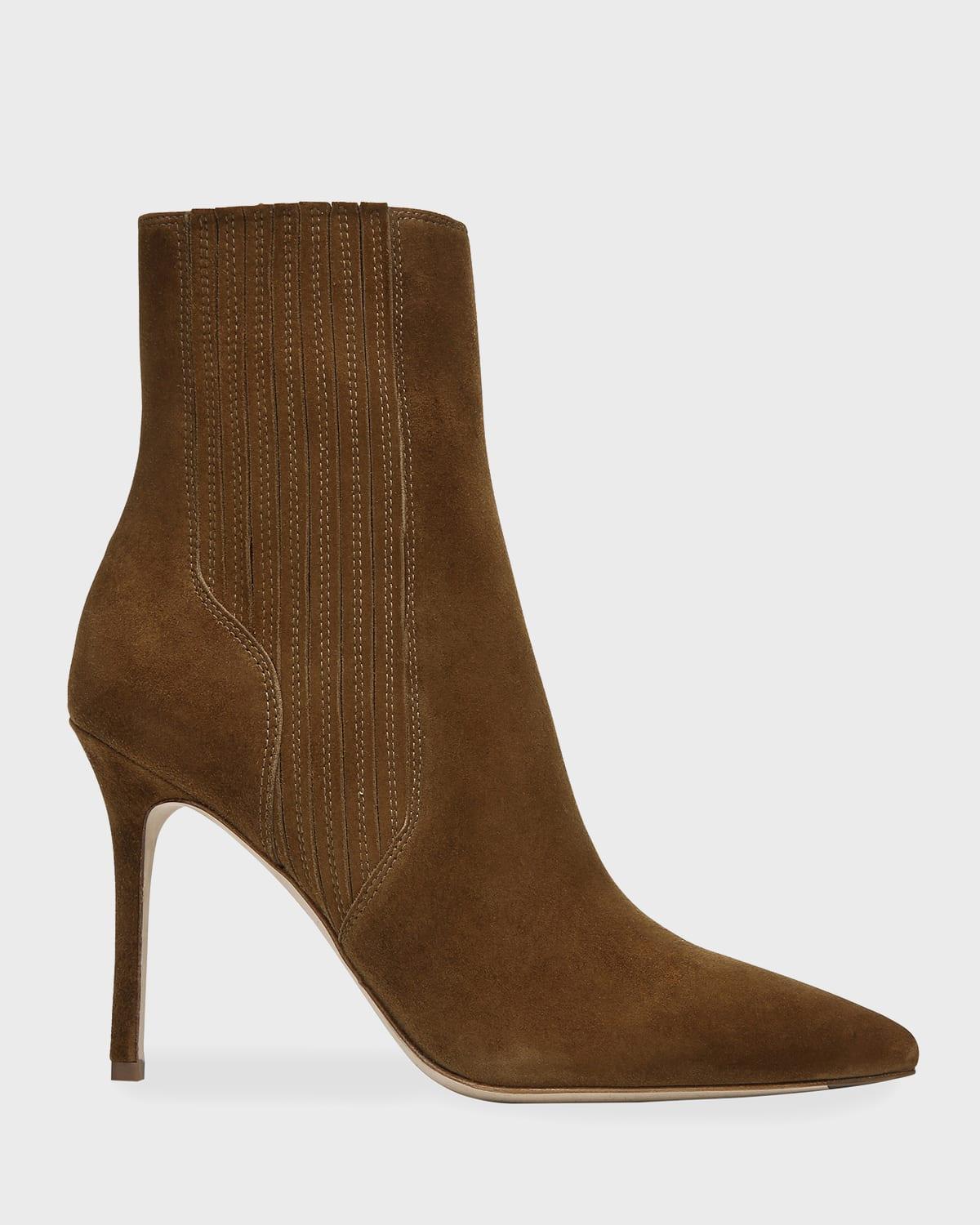 Womens Lisa 95MM Suede Ankle Boots Product Image