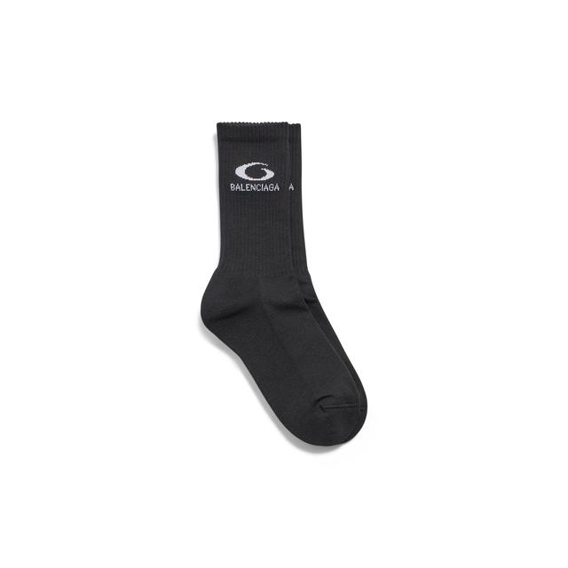 Men's Loop Sports Icon Socks in Black Product Image