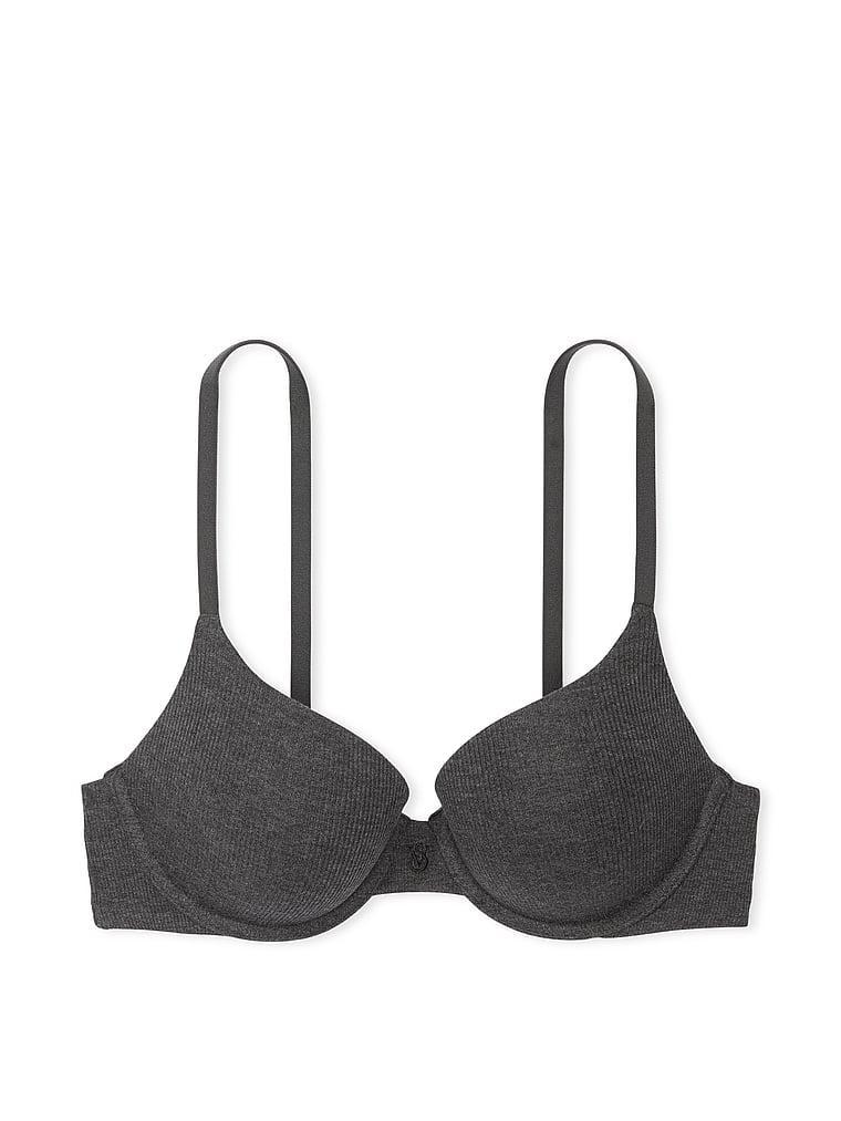 Push-Up Perfect Shape Ribbed Cotton Bra Product Image