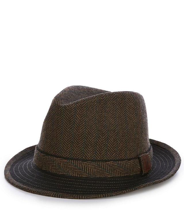 Cremieux Blue Label Herringbone Fedora Hat Product Image