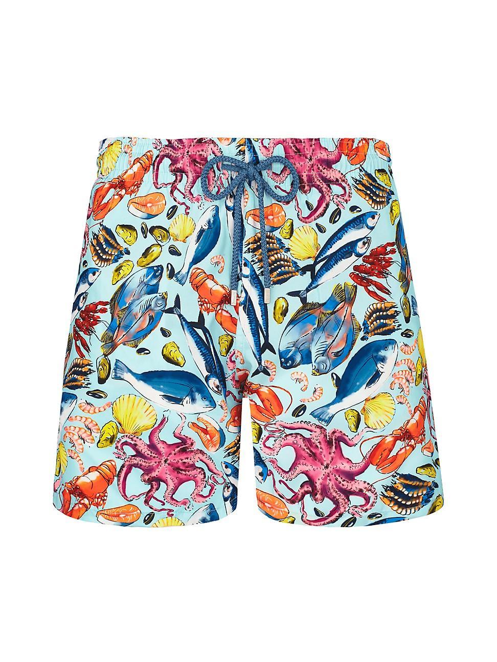 Mens Fisherman Graphic Swim Shorts Product Image